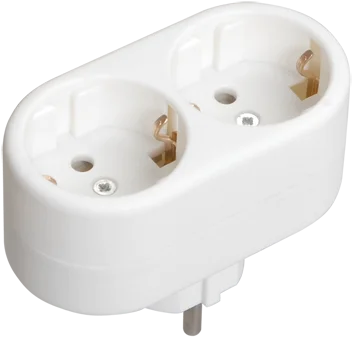 Разветвитель 2-м 16А IP20 Т-01 02 кругл. бел. WTP10-16-02 (IEK)  1 200