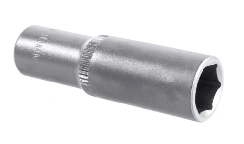 Головка торцевая 6-гранная 1 4  10мм сталь Cr-V удлиненная Зубр Мастер Flank 27717-10