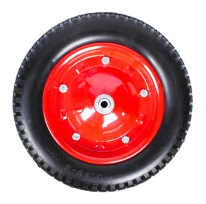 Колесо к тачке пенополиуретановое 3.00-8 PU2400-20 (6204S 6418-1S) d кол 360 мм, d ступ 20 мм, L сту