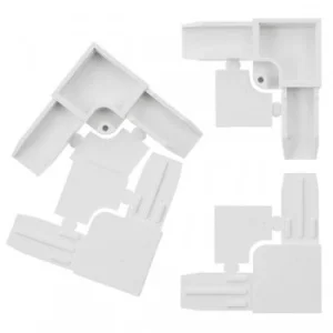 Соединительный уголок для москитного профиля пластиковый белый 4шт/уп АС РемОкно Соединительный уголок для москитного профиля пластиковый белый 4шт/уп АС РемОкно