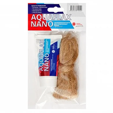 Комплект монтажный Aquaflax Nano (паста 80 гр+лен 20 гр)  50