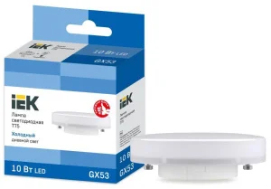 Лампа светодиодная GX53 10Вт 6500K LLE-T80-10-230-65-GX53 IEK