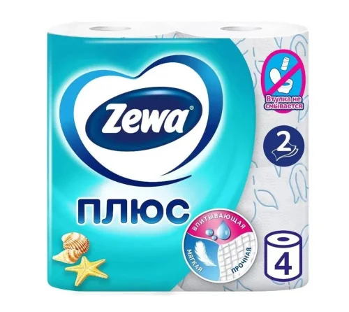 Туалетная бумага  Зева  Свежесть океана 2-сл 4-рул