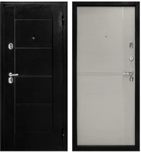 Дверь входная металлическая Форпост 75 С 960х2050 левая бук серый с фурн. и цил. (М038673)