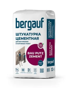 Штукатурка цементная фасадная Bergauf Bau Putz Zement 25кг