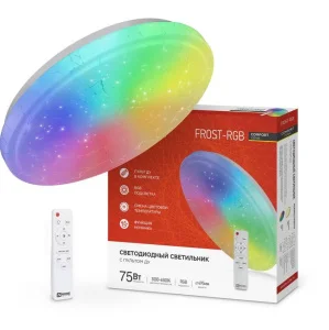 Светильник светодиодный Comfort Frost-RGB 75Вт 3000-6500К с пультом ДУ 4690612044644 In Home