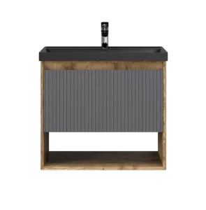 Тумба подвесная Tossony 70 Дуб Самдал/Антрацит Toss.01.70/P/DS-A/JR