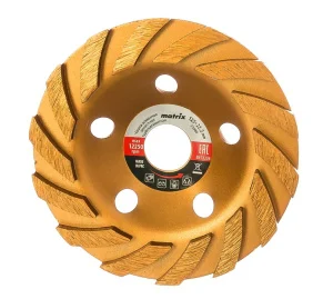 Чашка алмазная зачистная 125мм турбо-сегмент Matrix 72988  1