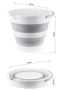 Ведро складное, носик для слива ФЛЕКС М2413 10л