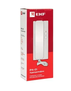 Аудиодомофон (аудиотрубка) IPA-01 бел. 2пр. IP20 int-ipa-01 (EKF) *1
