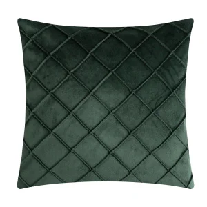 Наволочка декоративная Этель "Соло" 43х43см изумрудный 100% п/э велюр 4992379 *1
