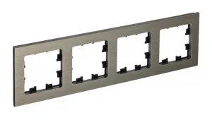 Рамка 4-м  AtlasDesign Nature  металл латунь ATN312204 (SchE)  1