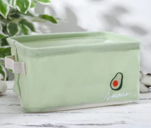 Органайзер для хранения с ручками "Авокадо" 23х16х12см фисташковый 5060156 (Доляна) *1