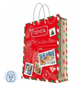 Бумажный пакет для сувенирной продукции с ламинацией, с шириной основания 40,6 cм, плотность бумаги 157 г/м2 / 40,6х48,9х19см 96388FE