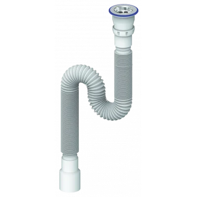 Сифон гофрированный 1 1 2 х40 50 L800-1200мм D230 (Unicorn)  1 70