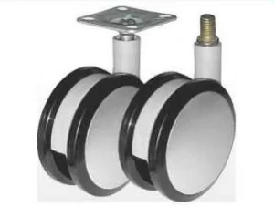 Опора колесная 80мм с болтом М10 серая Россия М0177