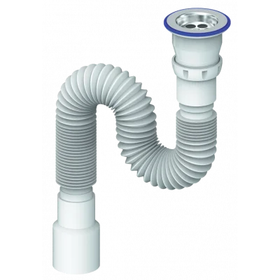 Сифон гофрированный 1 1 2 х40 50 L800мм D220 (Unicorn)  1 80