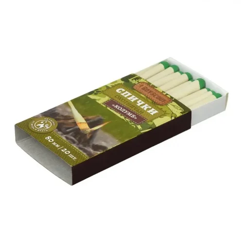 Спички  Колумб  80мм 20шт не гаснут от ветра и влаги BOYSCOUT 61033  1 20 80