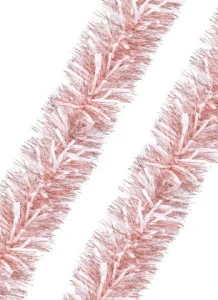 Мишура новогодняя Карамельная с белыми вставками п/э 15x200см арт.80460 *1