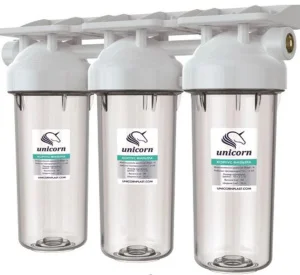 Корпус фильтра 10SL 1 2  ВР ВР тройной прозрачный KSBP 1 2 TRIO (Unicorn)  1 4