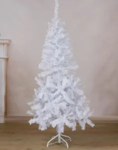 Ёлка белая 1,5 м, d нижнего яруса 70 см, d иголок 6 см, 280 веток, металл подставка 703635