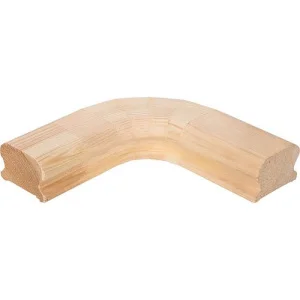 Поворот на поручень 44х65 сосна 90 град