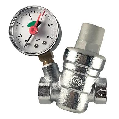 Редуктор давления STI 1 2  с манометром (1-6 бар)  1 42