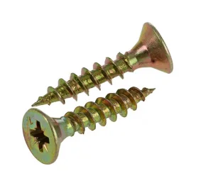 Саморез универсальный, потай, шлиц Pz, жёлтый цинк 3,0х16 уп. - 35 шт. SteelRex