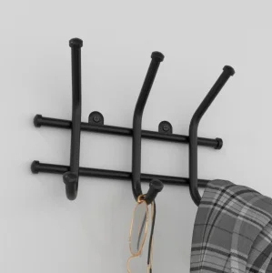 Вешалка настенная  Норма 3  3 крючка черная ВН 64Ч (ЗМИ)  1