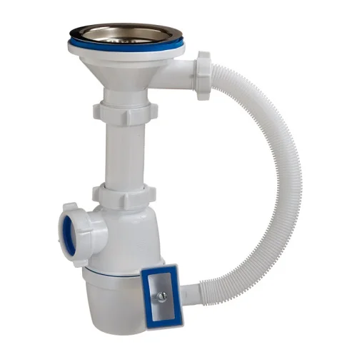 Сифон бутылочный 3 1 2 х40 с переливом А-4007 (Орио)  30