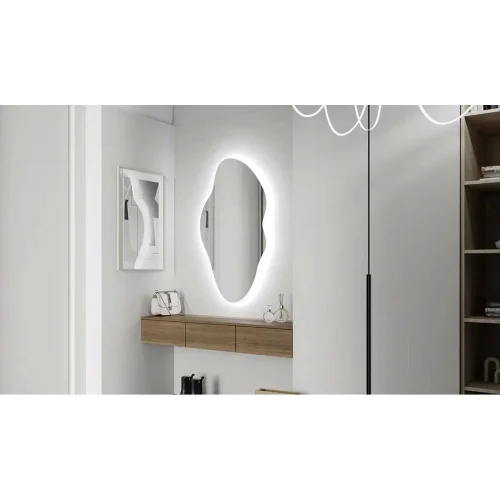 Зеркало Phantom LED 600х1100 ЗЛП4819 с датчиком движения, холодная подсветка, реверсивное крепление
