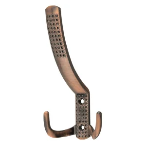 Крючок мебельный SANBERG 3-х рожковый 5605 3D эффект медь