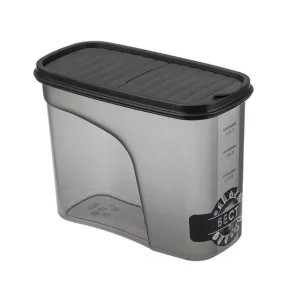 Банка для сыпучих продуктов 1,5л Бест графитовый М1255 М-Пластика