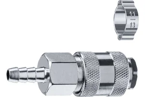 Набор ЗУБР Профессионал штуцер  елочка , 8 мм - рапид муфта, переходник с обжимным хомутом 64917-08