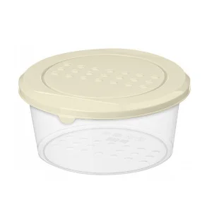 Контейнер для продуктов "Asti" круглый 0,5л (светло-бежевый)