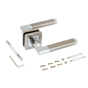 Комплект ручек АЛЛЮР АРТ "ВЕНСАН" SN/CP (2682) мат.никель/хром