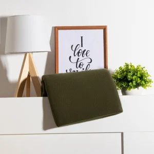 Плед "Экономь и Я" темно-зеленый 150х180см пл 160г/м2 100% п/э 4785054 *1