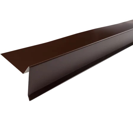 Планка торцевая полиэстер RAL 8017 коричневая, 2м 569080