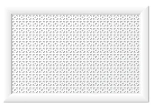 Экран для радиатора 900х600х12 Дамаско белый