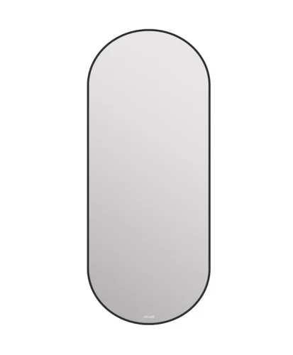 Зеркало ECLIPSE smart 50 122 с подсветкой овальное черная рамка 64151