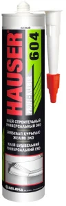 Клей строительный универсальный № 604 ЭКО белый 260мл 16296/00685 (Hauser)