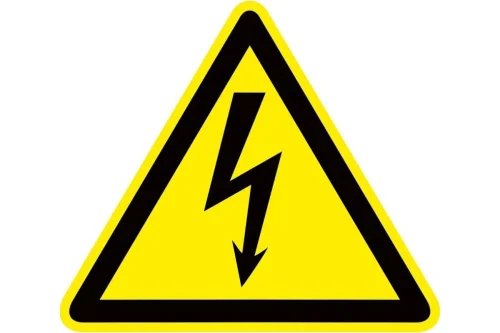 Знак пластик  Опасность поражения электрическим током  (Молния) W08 150х150мм PROxima EKF pn-1-02 47
