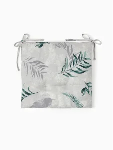 Подушка на стул "Доляна" Tropics 42×42×7см серая 100% хлопок 7533959 *1