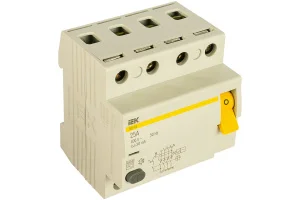 Устройство защитного отключения (УЗО) 4п 25А 30мА тип AC ВД1-63 MDV10-4-025-030 IEK