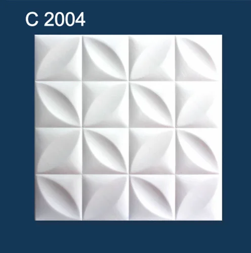 Плита потолочная экструдированная, белая, серия  Декор  С 2004 1уп 2м2  1 18