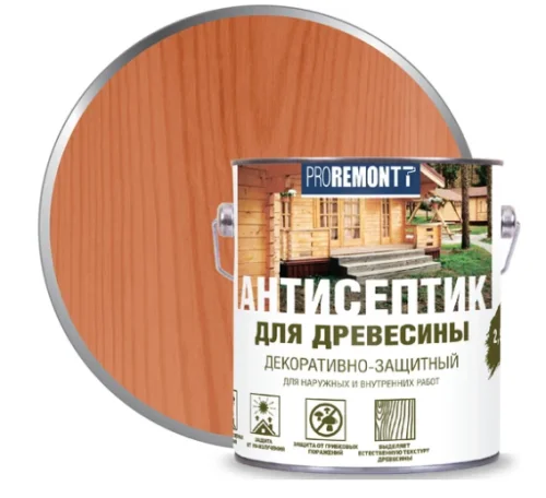 Антисептик деревозащитное средство махагон Proremontt 2,5л. (0006556)  1 4