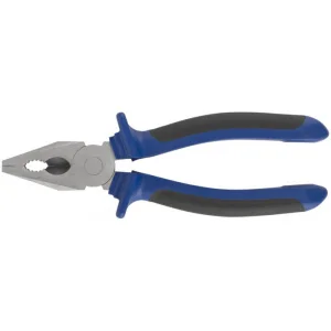 Плоскогубцы комбинированные  Один  двухцветные обрезиненные ручки, полированная сталь 200 мм MOS  1