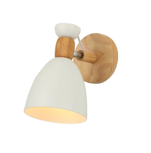 Бра Linvel LB 9446 1 Лаура Белый дерево Е27 40W Ø150 H220мм