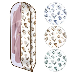 Чехол для одежды со вставкой  Путешествия .Размер 60 120 10см  1