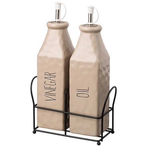 Набор для масла и уксуса Lefard  Crumpled  2пр 400мл 6,5х6,5х24,5см 157-235  1
